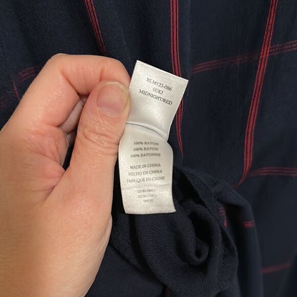 Rails | Suki Plaid Flannel Tartan Tank Slip Dress in Midnight Red | XS - Picture 10 of 10